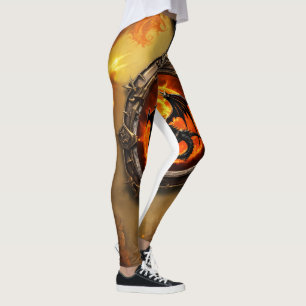 "Epic Dragon Flame Leggings Pendentifs - allumez v