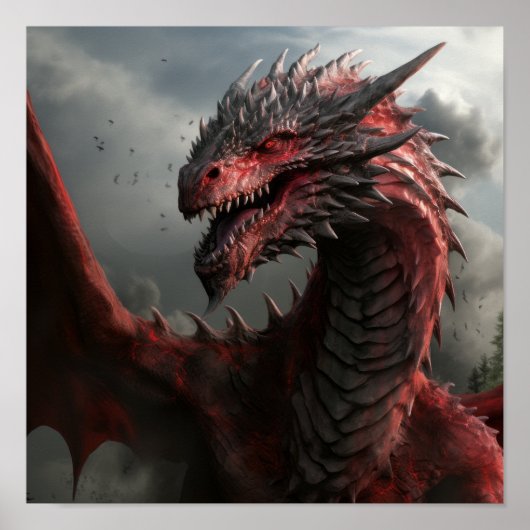 Epic Drogon Dragon Poster - Game of Thrones Inspir (Voorkant)