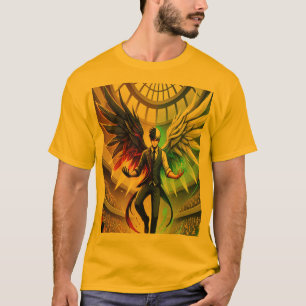 Epic Duel: Devil Angel Esports Showdown T-shirt