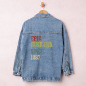 Epic echtgenoot sinds 1987 35e trouwdag denim jacket (Hangar)