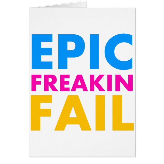 Epic Fail (Voorkant)