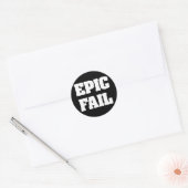 Epic Fail Ronde Sticker (Envelop)