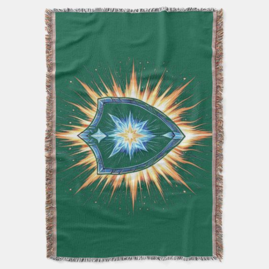 Epic Fantasy Shield with Radiant Energy Burst – Ma Deken (Voorkant Verticaal)