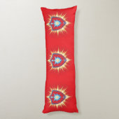 Epic Fantasy Shield with Radiant Energy Burst – Ma Lichaamskussen (Achterkant (Verticaal))