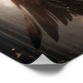 Epic Fantasy Warrior Holding Lang Zwaard Poster (Hoek)