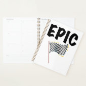 Epic Finish Line Checkered Racing Flag (Devant avec enveloppe)