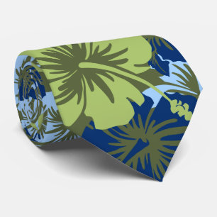 Epic Floral Hibiscus Hawaiian Necktie Stropdas