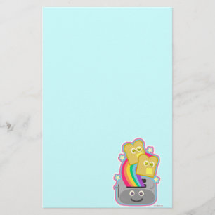 Epic Fun Cute Kawaii Rainbow Toast Love Art Briefpapier