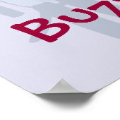 Epic Funny Retro Cool Beatnik Sock Monkey Cartoon Poster (Hoek)