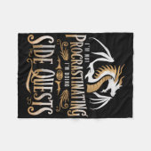 Epic Gamer Fantasy Adventure Apparel Doing Side Qu Fleece Deken (Voorkant (Horizontaal))