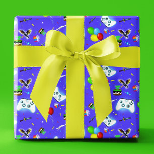 Epic Gamer Gelukkige Verjaardag Kritieke Treffer! Inpakpapier Vel
