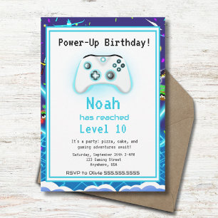 Epic Gamer Happy 10 Verjaardag Nodig Kritische Hit Kaart