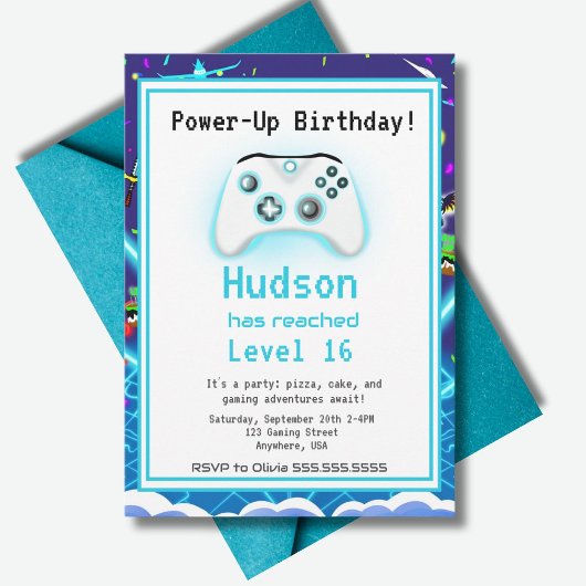 Epic Gamer Happy 16 Anniversaire Invitation Critic