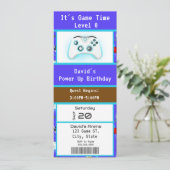 Epic Gamer Happy 8th Birthday Ticket Invitation (Debout devant)