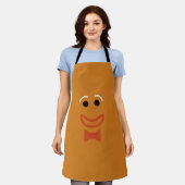 Epic Gingerbrood Man Face Fun Cookie Kerstmis Schort (Gedragen)
