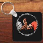 Epic Handshake Swole Bro Handshake Bodybuilding Fi Sleutelhanger (Voorkant)