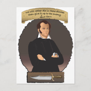 Epic Hero James Bowie! Briefkaart