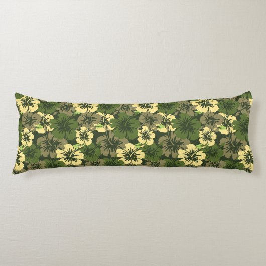 Epic Hibiscus Hawaiian Floral Aloha Shirt Print Lichaamskussen (Voorkant)