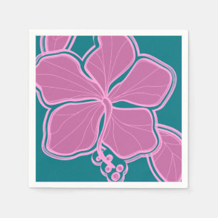 Epic Hibiscus Hawaiian Floral Servet
