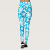 Epic Hibiscus Hawaiian Tropische Floral Leggings (Achterkant)