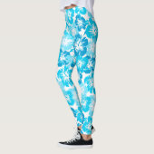 Epic Hibiscus Hawaiian Tropische Floral Leggings (Links)