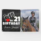 Epic Horse Lover Verjaardagsbanner Spandoek (Horizontaal)