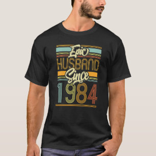 Epic Husband sinds 1984 39 jaar 39ste bruiloft Ann T-shirt