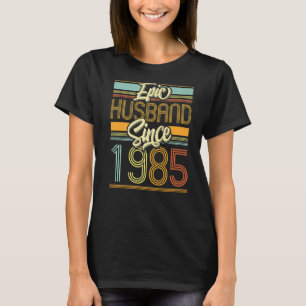 Epic Husband sinds 1985 38 jaar 38ste bruiloft Ann T-shirt