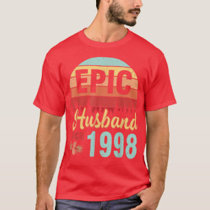 Epic Husband sinds 1998 huwelijkshuwelijk T-shirt