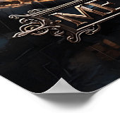 Epic Knight Warrior Poster numérique Fantas médiév (Coin)