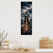 Epic Knight Warrior Poster numérique Fantas médiév (Cuisine)