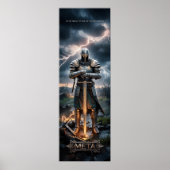 Epic Knight Warrior Poster numérique Fantas médiév (Devant)