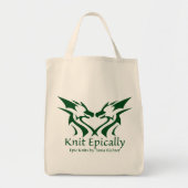 Epic Knits Canvas tas (Voorkant)
