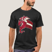 Epic Latvian Dragon Proud Latvia Flag T-shirt (Voorkant)