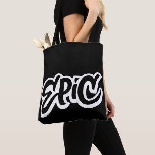 EPIC Lettering - Graffiti - Wees Geweldige zwart Draagtas