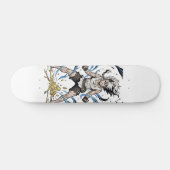 Epic Manga Warrior Power Awakening Illustration Skateboard (Horizontaal)