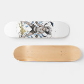 Epic Manga Warrior Power Awakening Illustration Skateboard (Horizontaal)