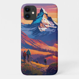 Epic Matterhorn Zonsondergang iPhone Case