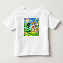 Epic Minecraft-geïnspireerde peuter T-shirt Cat ho