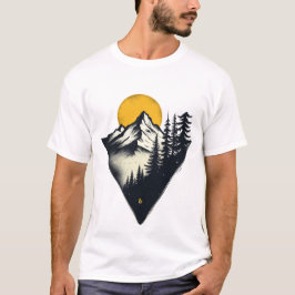 Epic Mountain Escape: Bold Natuur Adventure Design T-shirt