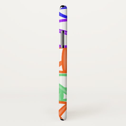 Epic Multicolour Groovy Vredessignalen Gelukkig Pa Case-Mate iPhone Case (Achterkant / rechts)