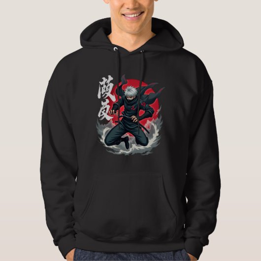 Epic Ninja Warrior – Japanse samoerai Anime Shinob Hoodie (Voorkant)