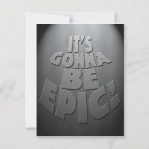 Epic Party Invitation Kaart