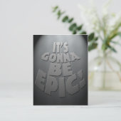 Epic Party Invitation Kaart (Staand voorkant)