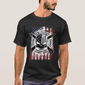 Epic Patriottische Een Natie Onder God Militaire P T-shirt (Voorkant)