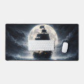 Epic Pirate Ship Moon Mouse Pad – Dark Ocean Pirat (Clavier et souris)