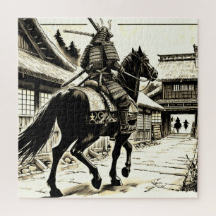 Epic Samurai Rider Manga Art Print Legpuzzel