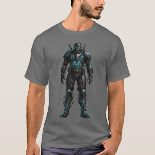 EPIC Sci-Fi Power Armor Futuristische Krijger T-Sh T-shirt