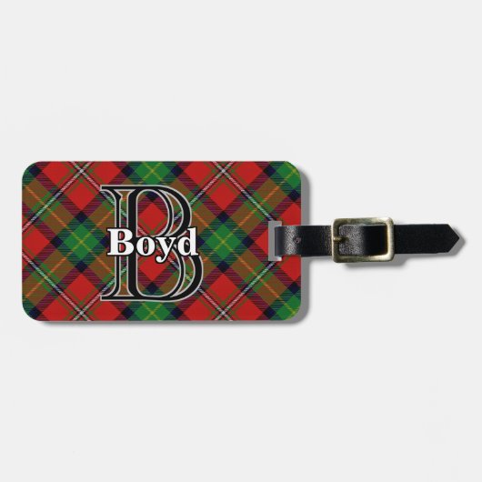 Epic Scotland-clan Boyd Tartan Bagagelabel (Voorkant horizontaal)