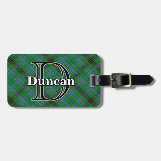 Epic Scotland Clan Duncan Tartan Bagagelabel (Voorkant horizontaal)
